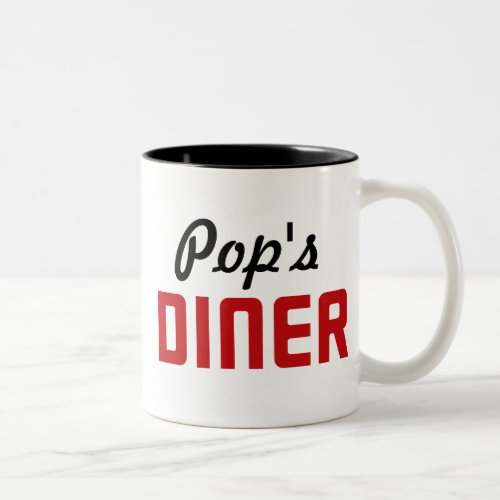 Pops Diner Two_Tone Coffee Mug