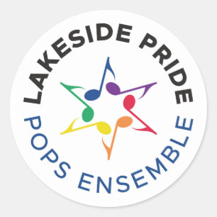 Pops Ensemble Sticker (Circle Logo)