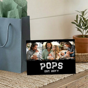 Pops Est Year 3 Photo Keepsake Varsity Style Thank You Card