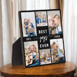 Pops Grandfather Grandchildren Photo Collage Plaque<br><div class="desc">Capture the love between Pops and his grandchildren with our Grandfather Grandchildren Photo Collage Plaque. This personalized plaque features a heartwarming photo collage, beautifully displaying cherished moments shared between Poppy and his beloved grandchildren. Surrounding the photos is the endearing title "Pops, " adding a special touch to the design. Crafted...</div>