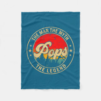 Pops Man Myth Legend Vintage Design Fleece Blanket