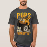 Pops of the Birthday Boy Monster Truck Birthday  T-Shirt<br><div class="desc">Pops of the Birthday Boy Monster Truck Birthday  .</div>