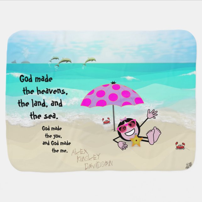 Pops' Peeps "The You & The Me" Baby Blanket (Horizontal)