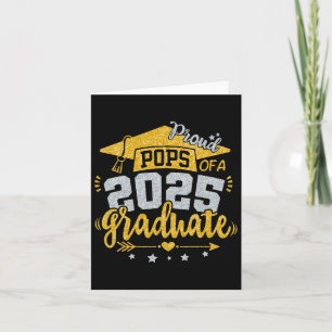 Pops Senior 2025 Proud Pops Of A Cl Of 2025 Gradua Card