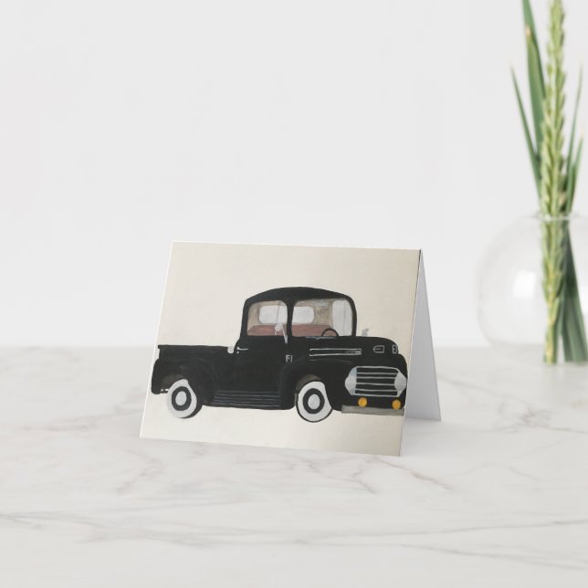 Pop's Truck, Small, 4" x 5.6" Card (Front)