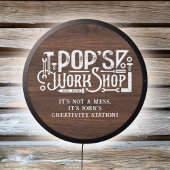 Pop's Workshop King of the Tools Fun Father's Day LED Sign
