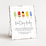 Popsicle Baby Shower Don't Say Baby Poster<br><div class="desc">Make your event special with this Neutral Baby Shower with our cute and lovely printable Don't Say Baby Sign featuring adorable Sweets Baby Shower theme. Download,  personalize,  and create lasting memories with this perfect touch for your joyous celebration!

BS785</div>