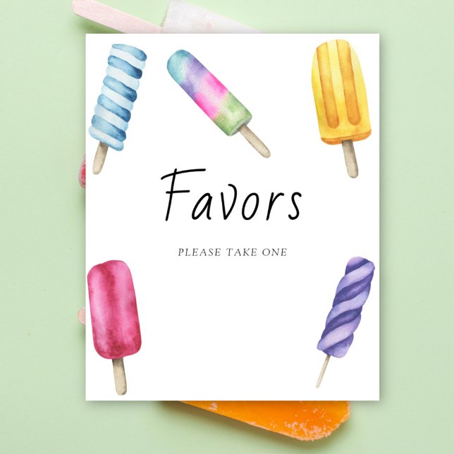 Popsicle baby shower - Favors Poster (Creator Uploaded)
