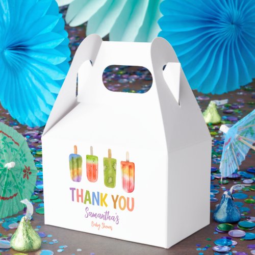 Popsicle baby shower Ice Cream summer party Favor Boxes
