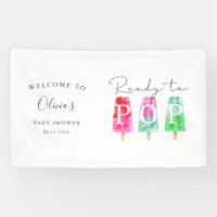 Popsicle Baby Shower Ready to Pop Welcome