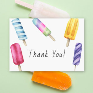 Popsicle Baby shower Thank You Card