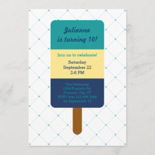 Popsicle Birthday Invitation