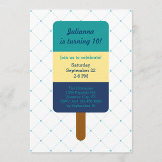 Popsicle Birthday Invitation