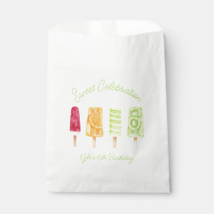 Popsicle Birthday Party Favor Bag