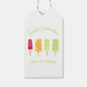 Popsicle Birthday Party Gift Tags