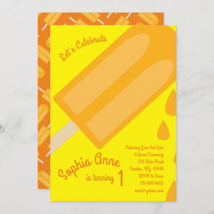 Popsicle Birthday Party Invitation