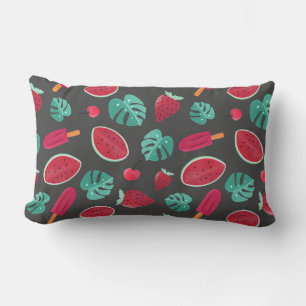 Popsicle, Cherry, Strawberry & Watermelon Lumbar Pillow