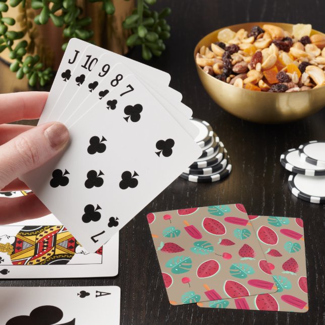 Popsicle, Cherry, Strawberry & Watermelon Poker Cards (In Situ)