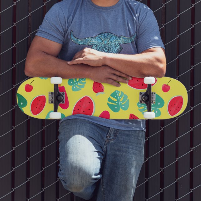 Popsicle, Cherry, Strawberry & Watermelon Skateboard (Outdoor 3)