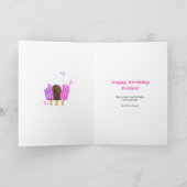 Popsicle Custom Age Girl Super Cool Birthday Card (Inside)