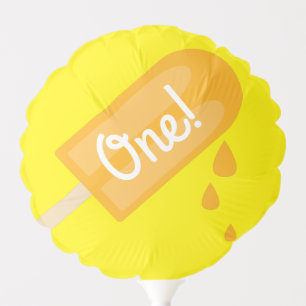 Popsicle Cute Summer 1st Birthday Party Theme Balloon