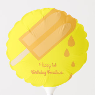 Popsicle Cute Summer Kid's Birthday Party Balloon