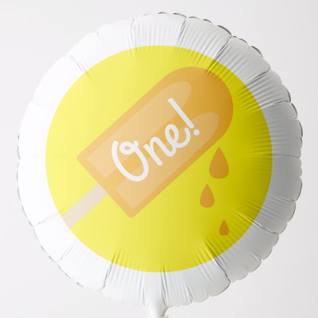 Popsicle Cute Summer Kid's Birthday Party Balloon (Front)