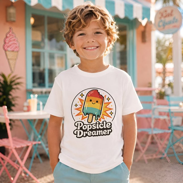 Popsicle Dreamer Retro Kids’ T-Shirts (Creator Uploaded)