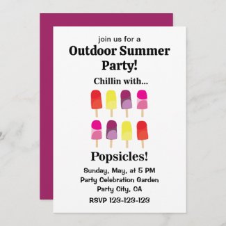 Popsicle Fun Colorful Outdoor Summer Party