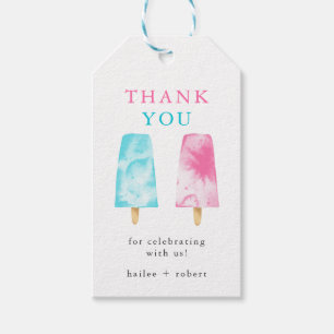 Popsicle Gender Reveal Party Favor Gift Tags