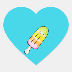 Popsicle Heart Sticker