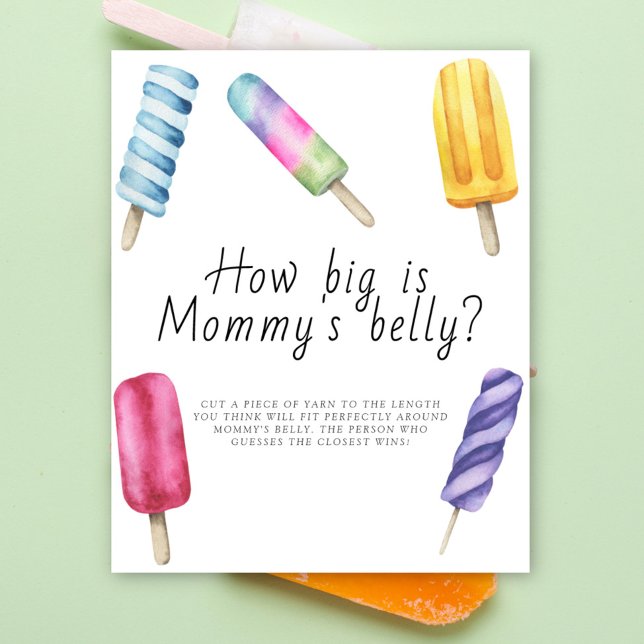Popsicle - how big is mommy's belly game  poster (Creator Uploaded)