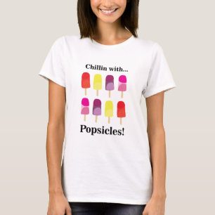 Popsicle Ice Cream Colorful Summer T-Shirt
