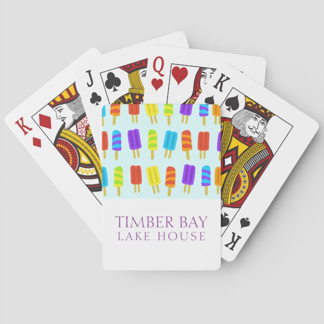Popsicle Lake House Poker Cards (Back)