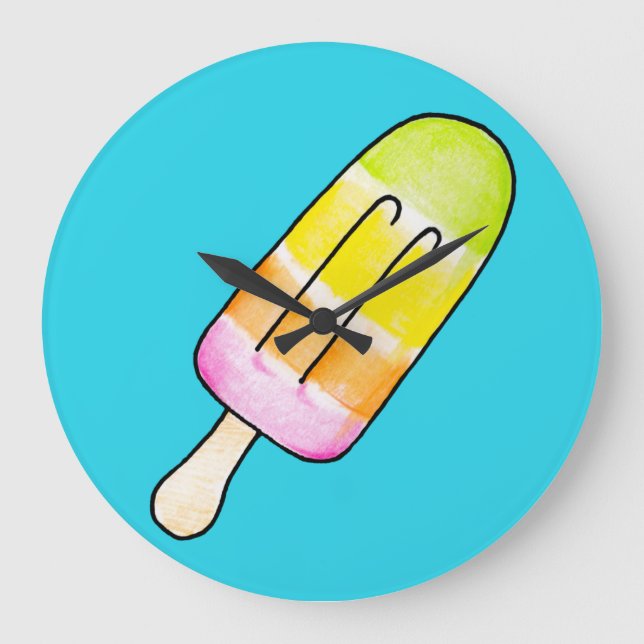 Popsicle Large Clock (Front)