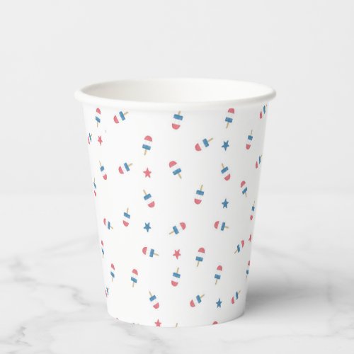 Popsicle Party Cup in White  Red White and BBQ