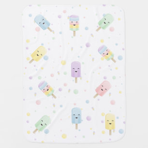 Popsicle Party in Rainbow Colours Swaddle Blanket