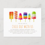 Popsicle Party | Kids Birthday Party Invitation<br><div class="desc">Create your own custom Popsicle Party | Kids Birthday Party Invitations using these templates by Stonking Stuff. This fun design features 6 colorful watercolor popsicles with modern typography. (1) Type your text into the template boxes provided. (2) For further customization, please click the "customize further" or "personalize" link and use...</div>