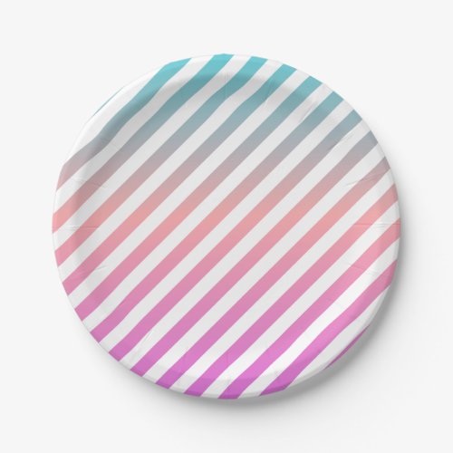 Popsicle Party Plates  Stripes
