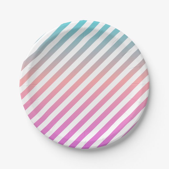 Popsicle Party Plates | Stripes (Front)