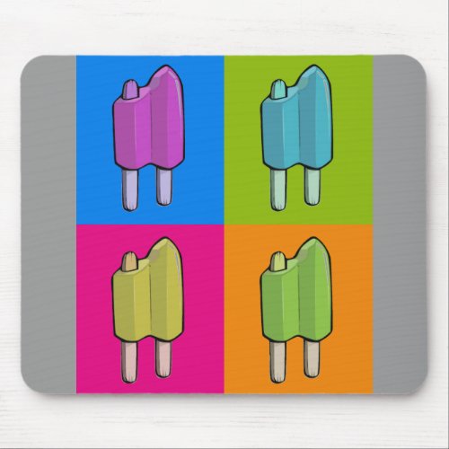 Popsicle Pop Art Mouse Pad