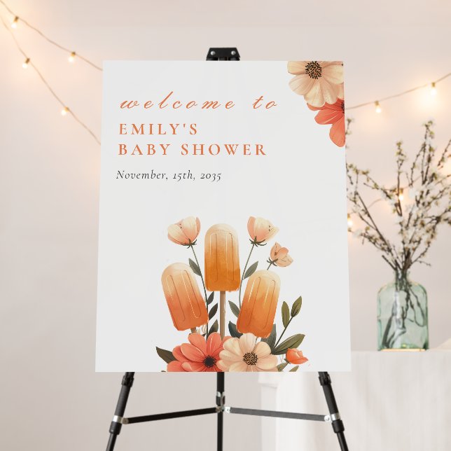 Popsicle Ready to Pop Baby Shower  Foam Board (In Situ (Stand))