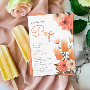Popsicle Ready to Pop Baby Shower Invitation