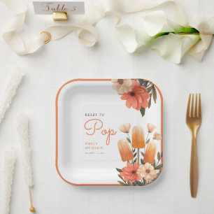 Popsicle Ready to Pop Baby Shower Paper Plates