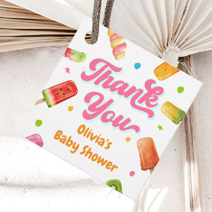 Popsicle Ready to Pop Baby Shower Thank You Favor Tags