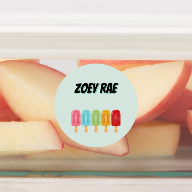 Popsicle School Name Labels (Affixed)