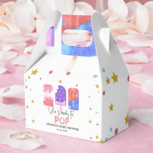 Popsicle  She is ready to pop Baby Shower Favor Boxes