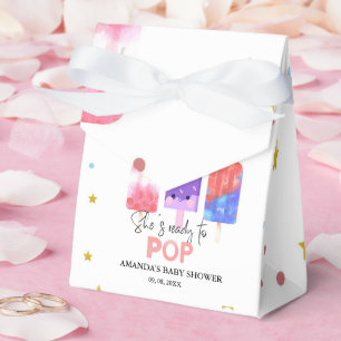 Popsicle  She is ready to pop Baby Shower Favor Boxes