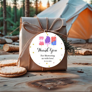 Popsicle She is ready to pop Baby Shower Favor Tags