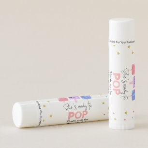 Popsicle  She is ready to pop Baby Shower Lip Balm